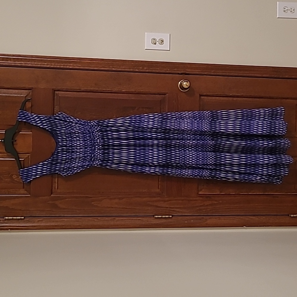 Calvin Klein Printed Ikat Maxi Dress